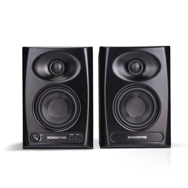 Sonodyne PM4040 2-Way Stereo Active & Passive Monitor, Auxiliary, Studio Computer Monitor for Sound Mixing & Mastering, Video Editing & Gaming (Pair, Black)(PM 4040) - Image 3