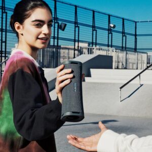 Sony New Launch ULT Field 1 Wireless Ultra Portable Bluetooth Compact Speaker with ULT Button for Massive Bass, 12hrs Battery Life IP67 Waterproof, Dustproof, Hands-Free Calling (with Mic) - Black