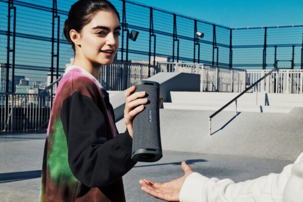 Sony New Launch ULT Field 1 Wireless Ultra Portable Bluetooth Compact Speaker with ULT Button for Massive Bass, 12hrs Battery Life IP67 Waterproof, Dustproof, Hands-Free Calling (with Mic) - Black