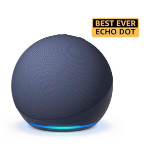 Echo Dot (5th Gen) | Smart speaker with Bigger sound, Motion Detection, Temperature Sensor, Alexa and Bluetooth| Blue colour