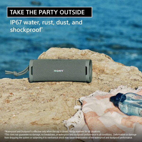Sony New Launch ULT Field 1 Wireless Ultra Portable Bluetooth Compact Speaker with ULT Button for Massive Bass, 12hrs Battery Life IP67 Waterproof, Dustproof, Hands-Free Calling (with Mic) - Black - Image 6