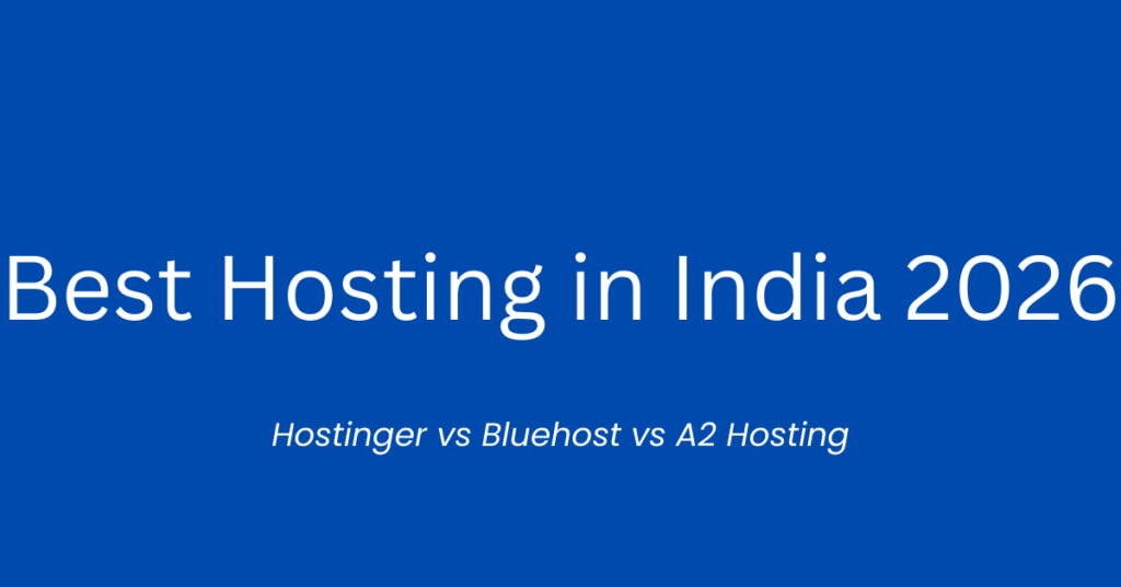 best website hosting for beginners in india 2026